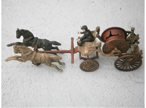 Horse Drawn Fire Wagon Toy