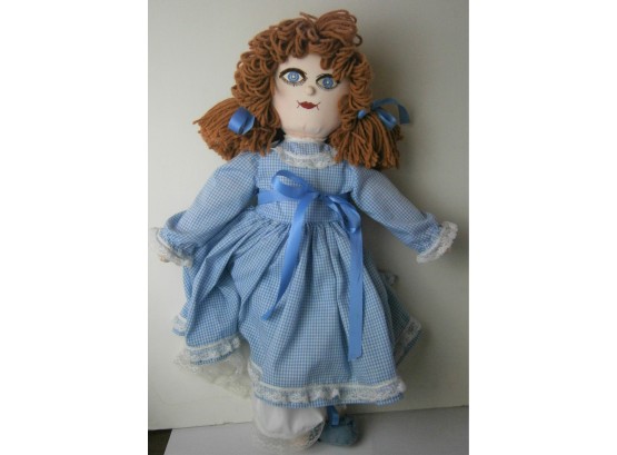 Vintage Cloth Doll With Embroidered Eyes & Mouth