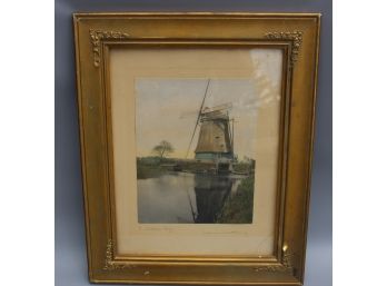 Framed Wallace Nutting Colored Print