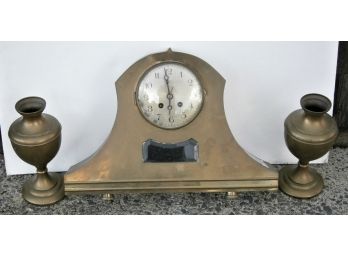 Antique 3 Piece Clock Set From The Early 1900's