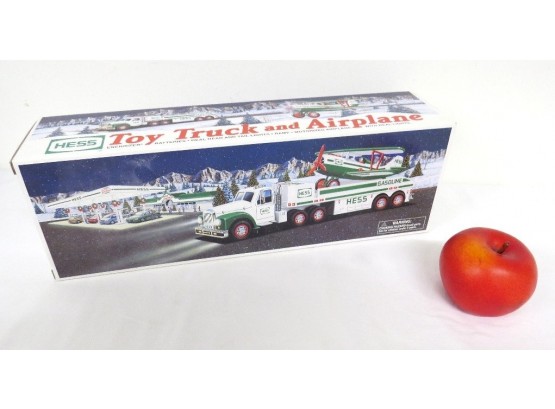 2002 Hess Truck, New In Box - Vintage Toy Truck & Airplane - Your Flights Not Cancelled This Time!