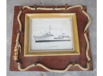 U.S.S. Nespelen Framed Photo - WWII Era Ship