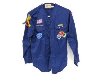 Vintage Hyde Park, NY Pack 53 Cub Scout/Webelo's Shirt W/patches & Awards Pins