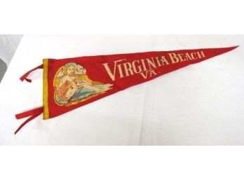 Vintage 1930's Era Virginia Beach, VA Souvenir Pennant