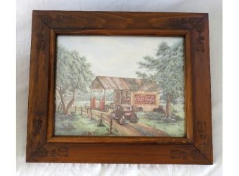 Martin's Garage- A Framed Americana Signed Print By Kay Lamb Shannon
