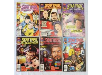 Lot Of 6 Star Trek Unlimited Comic Books  Nov 96- Mar 98