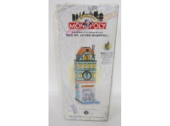 Vintage 1999 Dept 56 City Lights Monopoly Figural Building, NIB, 180 St. James Place - Old St. James Hospital