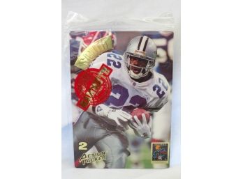 1994 Action Packed Football Emmitt Smith Limited Edition Deluxe Mammoth (7 .5' X 10.5') Sports Card