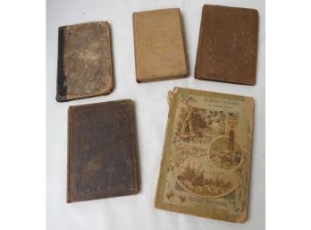 Lot Of Mid 19th C. Books 1830's - 1860's Era