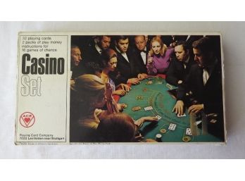 Vintage Casino Set By Ace Playing Card. Co. - Still Sealed