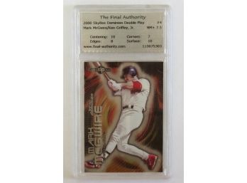 2000 Skybox Dominion Double Play Mark McGwire/ Ken Griffey, Jr. The Final Authority Graded 7.5 NM
