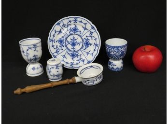 Mixed Lot Of 19th & Early 20th Century Blue Onion & Phoenix Ware