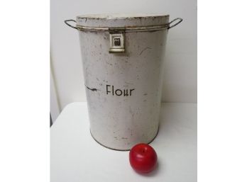 Early 20th Century Country Kitchen Flour Bin, Original Paint & Lettering, Nice One!