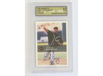 Eric Gagne 2000 Justifiable 2K Autographed USA Graded 9.0 Mint