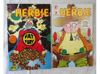 A Pairing Of Herbie Comic Books By Dark Horse Comics