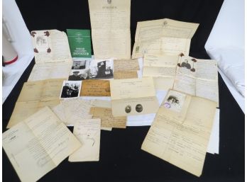 Trove Of World War I Era Russian Immigration Documents - Personal Papers, Photo's, Etc.