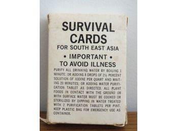 Deck Of Vietnam Era Survival Cards - Issued To Troops In Country