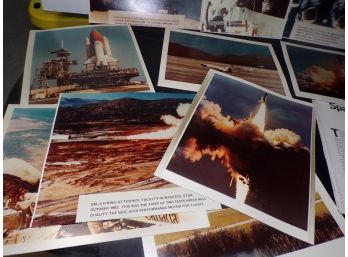 Large Lot Of Space Shuttle Photographs