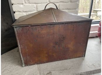 Copper  Fire Wood Box