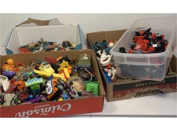 Large Lot Of Miscellaneous Plastic Toys