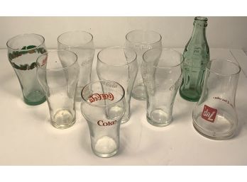 Lot Of 9 Miscellaneous Glass Cups