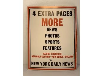 Original Vintage Advertisement New York Daily News