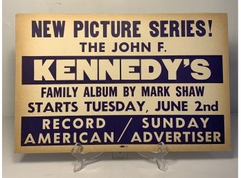 Original Midcentury Advertisement-JFK