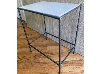 Marble & Metal Interlude Home Side Table