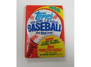 Factory Sealed 19 Packs Of 1988 Topps Major League Baseball 15 Bubblegum Cards 1 Stick Bubble Gum