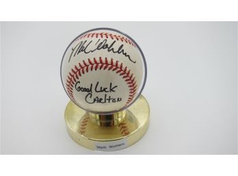 Mark Wohlers  Autographed Baseball