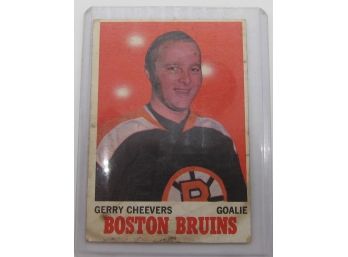 Gerry Cheevers Boston Bruins Trading Card