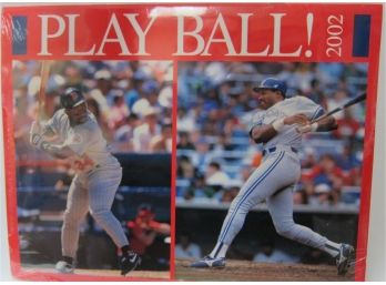Playball Baseball 2002 Calendar New In Factory Seal