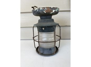 Antique Nautical Ship Boat Light Fixture. Needs Cleaning And Restoration.