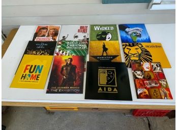 Lot Of (12) Original And Mint Broadway Musical Programs Purchased At The Shows.