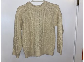 L.L. Bean Child's Size M5/6 Irish Pullover Sweater.