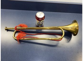Brass Trumpet/Bugle With Lanyard.