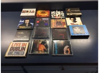 Bruce Springsteen. Lot Of 16 CDs/DVD. Some Are Multiples. 1) Working On A Dream. 2) Wrecking Ball Plus, Plus.
