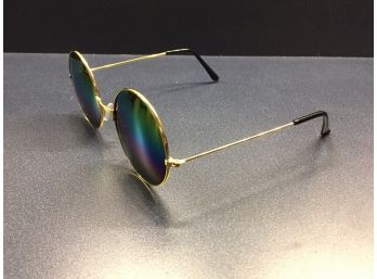1960s Style Round Mirror Lens Sunglasses. In Perfect Condition.