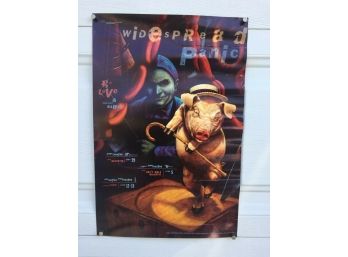 Bill Graham Presents: Vintage And Original Widespread Panic Concert Poster. From 1998 Tour. 12 5/8' X 19'.