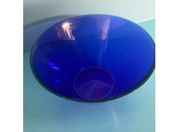 Vintage Depression Era Cobalt Blue Bowl