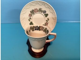 Vintage Wedgwood Pembroke Demitasse Cup And Saucer Set