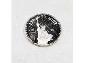 1 Oz .999 Pure Silver Liberty Coin