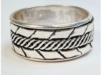 Large Size Sterling Silver 2 Layered  'spinner' Ring