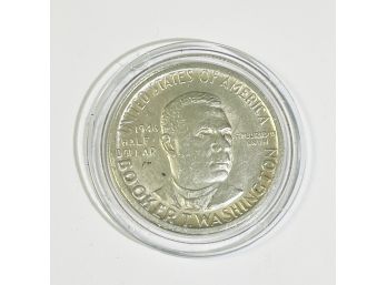 1946 Booker T Washington SILVER Half Dollar Coin