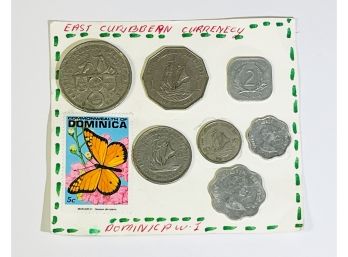 7 Coin East Caribbean Currency Dominica  Multiple Years ( 1981,1989, 1965)