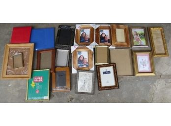Large Lot Of Different Size Picture Frames