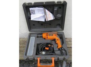 Rigid R7000 3/8' Professional Electric Drill With Case - In Working Condition