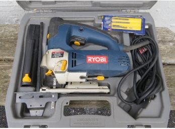 Ryobi Jigsaw With Laser In Hard Case - In Working Condition