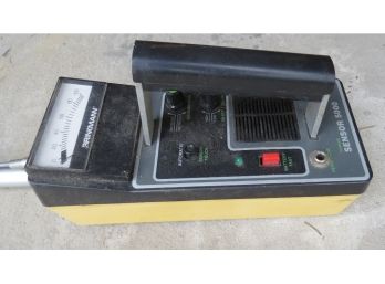 Vintage Brinkman Treasure Sensor Metal Detector With Canvas Bag