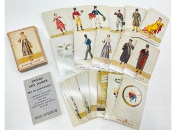 Vintage Epitre Aux Dames Divination Game Complete Card Set, France